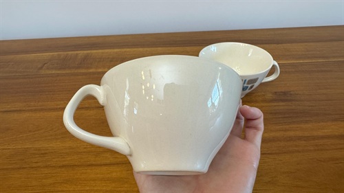 Mid Century Modern Atomic Tea Cups- Retro Vintage Temporama by Canonsburg SET OF 2 view 6