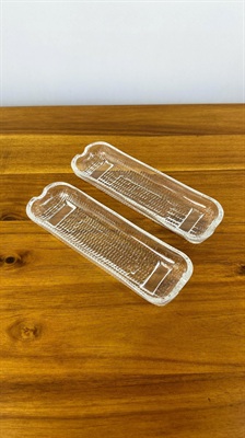 Vintage Corn on the Cob Glass Dish/Plate SET OF 2