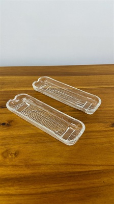 Vintage Corn on the Cob Glass Dish/Plate SET OF 2 view 4