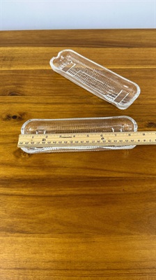 Vintage Corn on the Cob Glass Dish/Plate SET OF 2 view 5