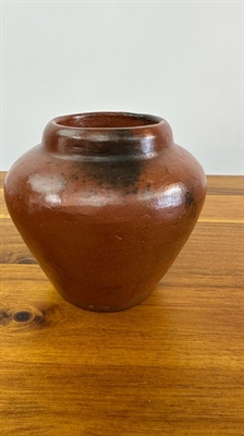 Vintage Handmade Earthenware Pottery Vase -  Sasak Clay Pot Handcrafted  in Indonesia view 10