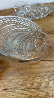Vintage MCM Cup and Snack Plate - Federal Glass Retro Kitchenware -SET OF 2 view 4