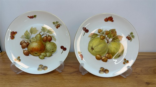 Vintage Bavarian Fruit and Nut Plates | Seltmann Weiden Bavaria Luncheon Plate SET OF 2 view 2