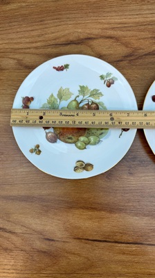 Vintage Bavarian Fruit and Nut Plates | Seltmann Weiden Bavaria Luncheon Plate SET OF 2 view 6
