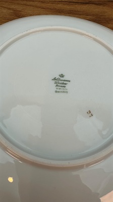 Vintage Bavarian Fruit and Nut Plates | Seltmann Weiden Bavaria Luncheon Plate SET OF 2 view 7