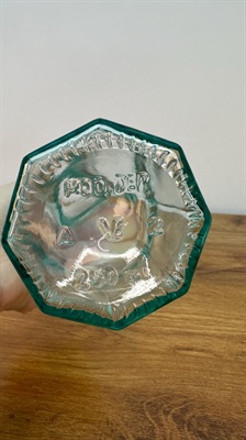 Mod Dep Octagonal Glass Decanter Cruet Bottle 250ml | Oil, Vinegar, and Dressing Dispenser view 4