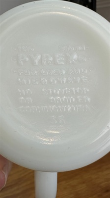 Vintage PYREX Mugs- Spring Blossom/Crazy Daisy Pyrex Mugs, 1970’s Vintage Pyrex -SET OF 4 view 5