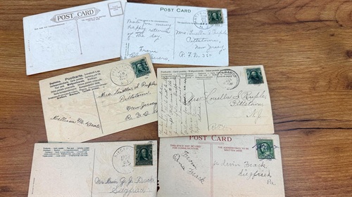 Vintage POSTMARKED Early 1900's Postcards- Set of 5