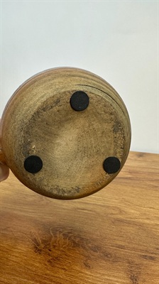 Handcrafted Studio Pottery Pitcher Red and Tan Glazed Vintage Rustic Style view 8