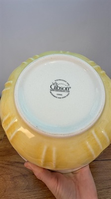 Gibson Tuscany Mixing Bowl 10" | Gibson Serving Bowl | Large Vintage Mixing Bowl view 8