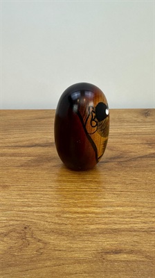 Vintage Daruma Kokeshi Doll -Traditional Wooden Handcrafted Japanese Figure- Zen, Good Luck Perseverance view 5