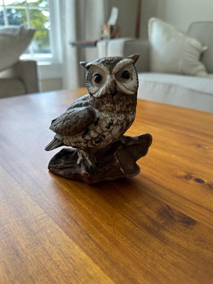 Vintage 1970's Ceramic Owl - Forest Woodland Home Decor view 5