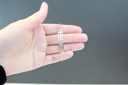 Vintage Scottish Sterling Silver Kit Heath Bangle | Charles Rennie Mackintosh Style | Silver Bangle Bracelet- 925 view 5