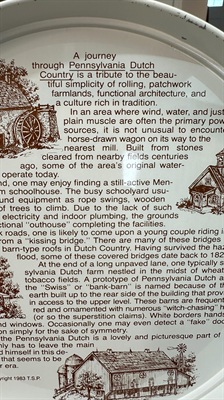 Vintage 1983 Tom Sturgis Pretzels Pennsylvania Dutch Collector's Tin 8.25" view 9