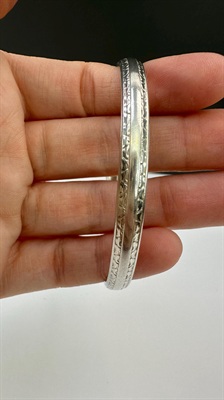 Vintage BEAU Sterling Silver Bangle Bracelet- 925 view 3
