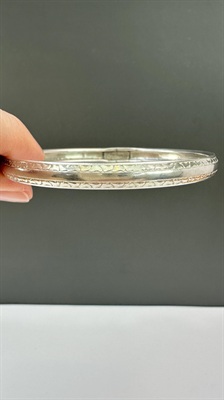 Vintage BEAU Sterling Silver Bangle Bracelet- 925 view 5