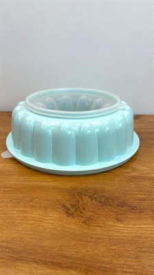 Vintage Ice Blue Tupperware Jello Mold | Jell-O, Jel-Ring | Like New Condition view 1