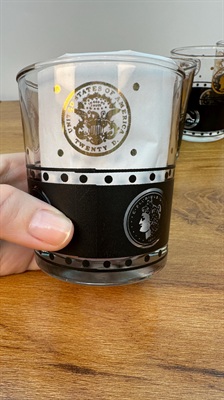 Vintage MCM Lowball Glasses (Set of 4) – Coins of the World Barware view 3