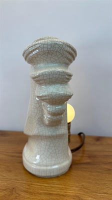 Mid Century Horse Head Bust Lamp | MCM Ceramic Horse Light | Crackled Glaze view 6