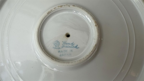 Antique Nippon Gold Embossed Tiered Serving Tray | Gold Hand- Painted Dish view 3