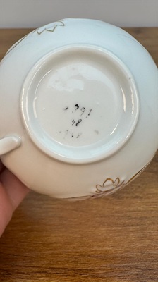 Vintage Teacup and Saucer | Demitasse Floral Teacup Embossed with Gold Accents | Rare Find view 10