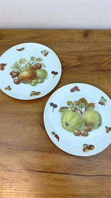 Vintage Fruit and Nut Plates | Seltmann Weiden Bavarian Luncheon Plate SET OF 2 view 1