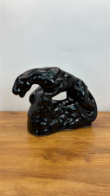 Vintage Mid Century Black Panther TV Lamp | MCM Panther Light- 1950's view 3