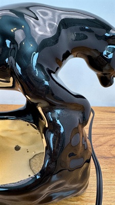 Vintage Mid Century Black Panther TV Lamp | MCM Panther Light- 1950's view 9