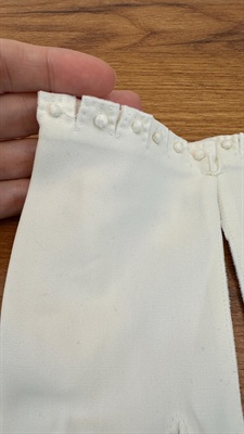 Vintage Ladies White Gloves | Nylon Womens Gloves Van Raalte-NEW view 5