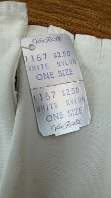 Vintage Ladies White Gloves | Nylon Womens Gloves Van Raalte-NEW view 6