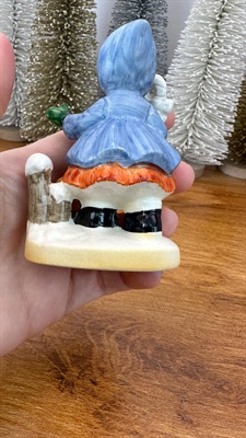 Vintage Napco Christmas Girl with Candy Cane Figurine -1950's Japan view 7