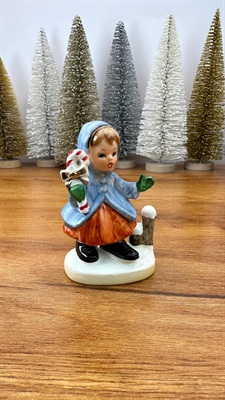 Vintage Napco Christmas Girl with Candy Cane Figurine -1950's Japan view 9