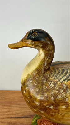 Vintage Ceramic Mallard Duck - Hand-Painted Made in Italy view 2