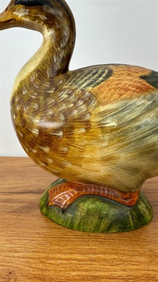 Vintage Ceramic Mallard Duck - Hand-Painted Made in Italy view 3