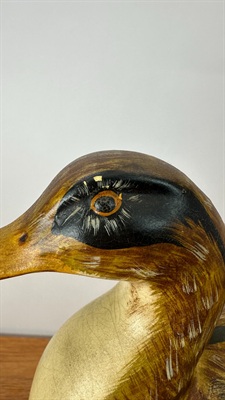 Vintage Ceramic Mallard Duck - Hand-Painted Made in Italy view 4
