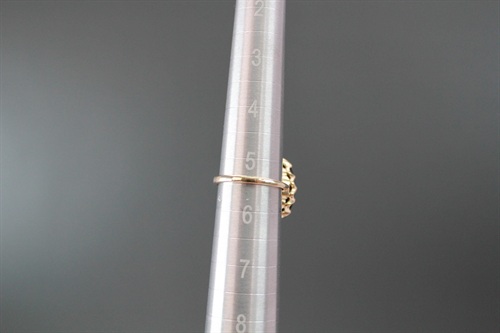 Vintage 10k Gold Black Onyx Ring With Diamond Accent | SIZE 5.5 view 10