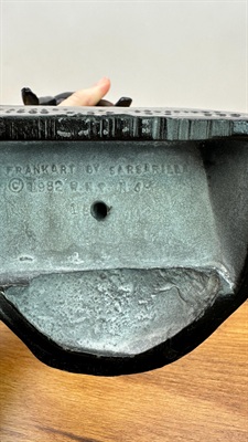 Vintage Signed Frankart Sarsaparilla Nude Nymph Sculptural Bookend | Art Deco Revival 1982 view 8