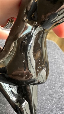 Vintage Signed Frankart Sarsaparilla Nude Nymph Sculptural Bookend | Art Deco Revival 1982 view 10