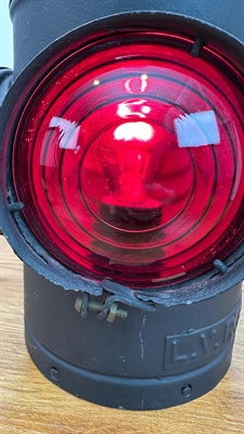 Vintage Dressel Railroad Lantern Lamp- Repurposed into Working Lamp/ Light view 5