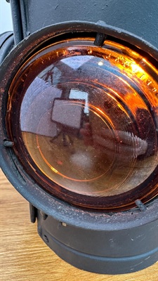 Vintage Dressel Railroad Lantern Lamp- Repurposed into Working Lamp/ Light view 6