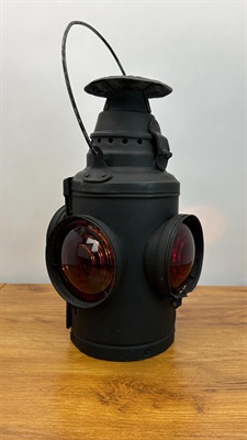 Vintage Dressel Railroad Lantern Lamp- Repurposed into Working Lamp/ Light view 8