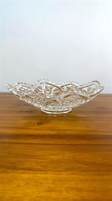 Antique EAPG Serving Bowl Bryce Higbee Ten Pointed Star Variant Serving Bowl Early 1900's view 4