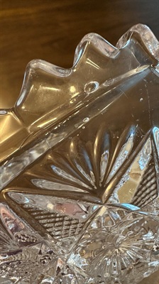 Antique EAPG Serving Bowl Bryce Higbee Ten Pointed Star Variant Serving Bowl Early 1900's view 6