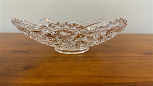 Antique EAPG Serving Bowl Bryce Higbee Ten Pointed Star Variant Serving Bowl Early 1900's view 7