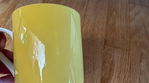 MCM Mikasa Focus Coffee Tea Cups SET of 2 Vintage 1960's Yellow Cups view 6