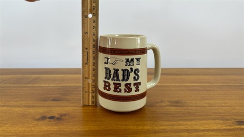 My Dad's Best Vintage Coffee Mug, Gift for Dad, Russ view 4