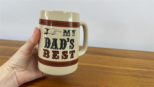 My Dad's Best Vintage Coffee Mug, Gift for Dad, Russ view 6