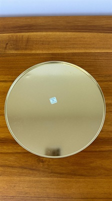 Vintage Christmas Tin 1990's Santa Claus Embossed and Textured Tin- Empty PartyLite Tin view 3