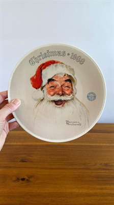 1988 Norman Rockwell Santa Clause Collectors Plate  Edwin M Knowles #10364G view 1