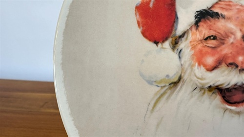 1988 Norman Rockwell Santa Clause Collectors Plate  Edwin M Knowles #10364G view 5